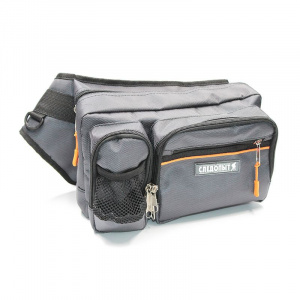 Сумка рыбол.Следопыт Fishing Hip Bag 28х21х17 (серый кмф)