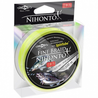 Леска Mikado Nihonto Fine Braid Fluo 100м плетенка